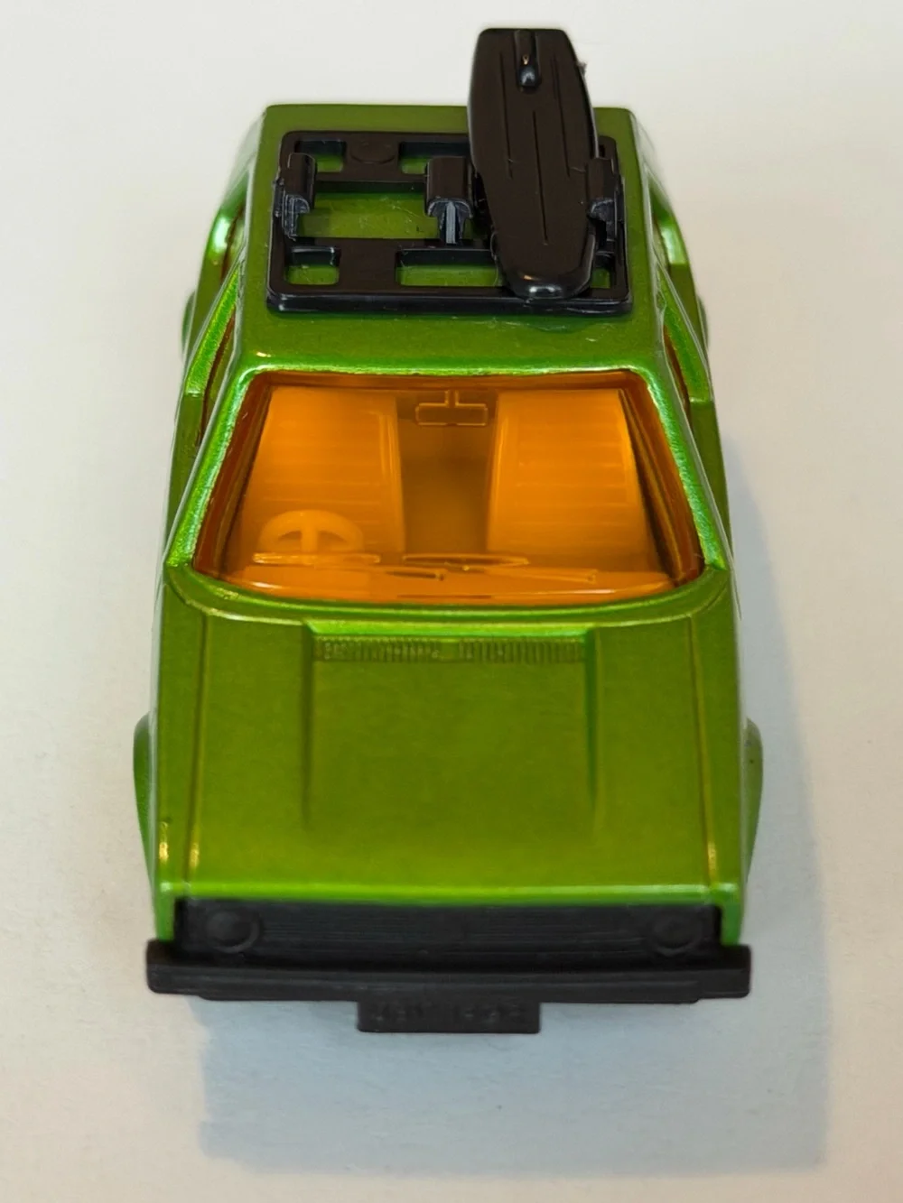 Vintage Matchbox Superfast No 7 VW Golf 1976 Lime Green Surfboard Lesney England